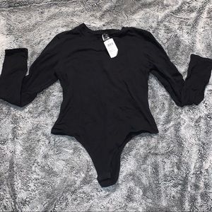 Windsor Black Long Sleeve Bodysuit